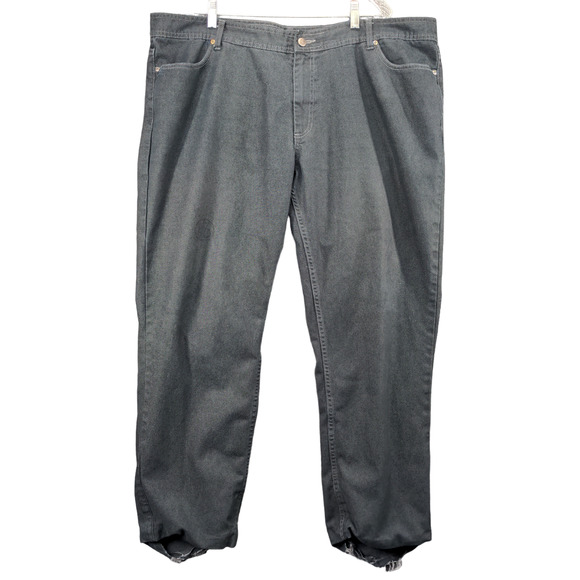 McDonald's Mens Employee Uniform Pants Blue 46 5 Pocket Belt Loops - Picture 1 of 14
